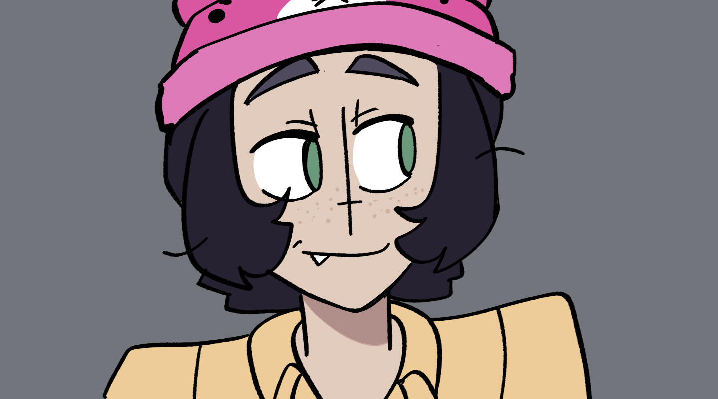 Agoro Character Portrait Portrait of Agoro. She is smiling and looking off to the side.