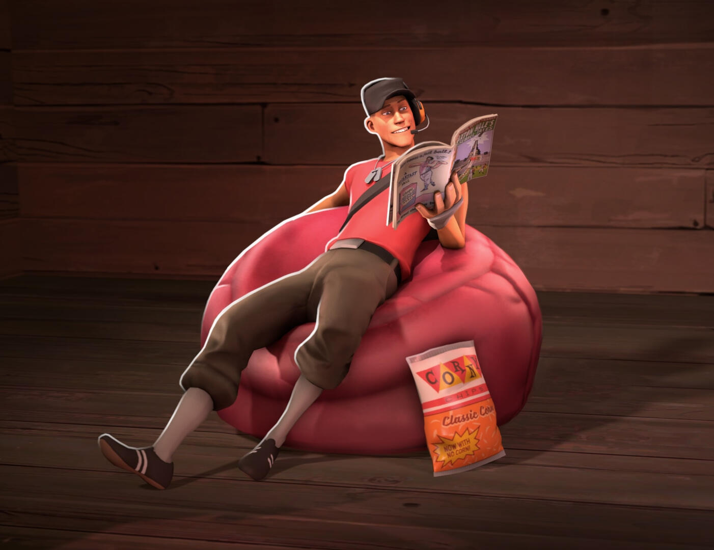 Scout on his Lazy Ass